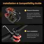 Multi-Color Ultra-Light Bike Short Stem 31.8mm