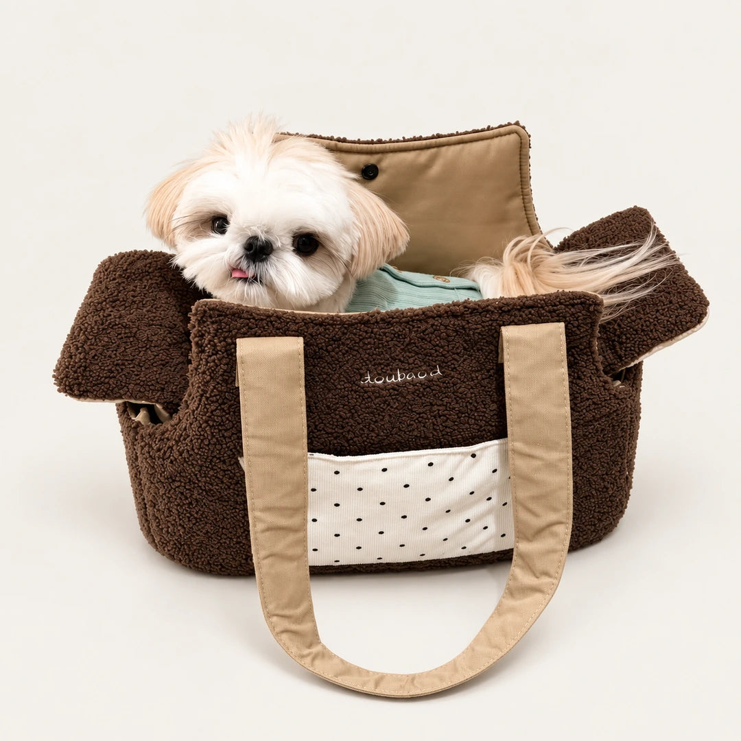 Teddy Fleece Pet Tote Carrier