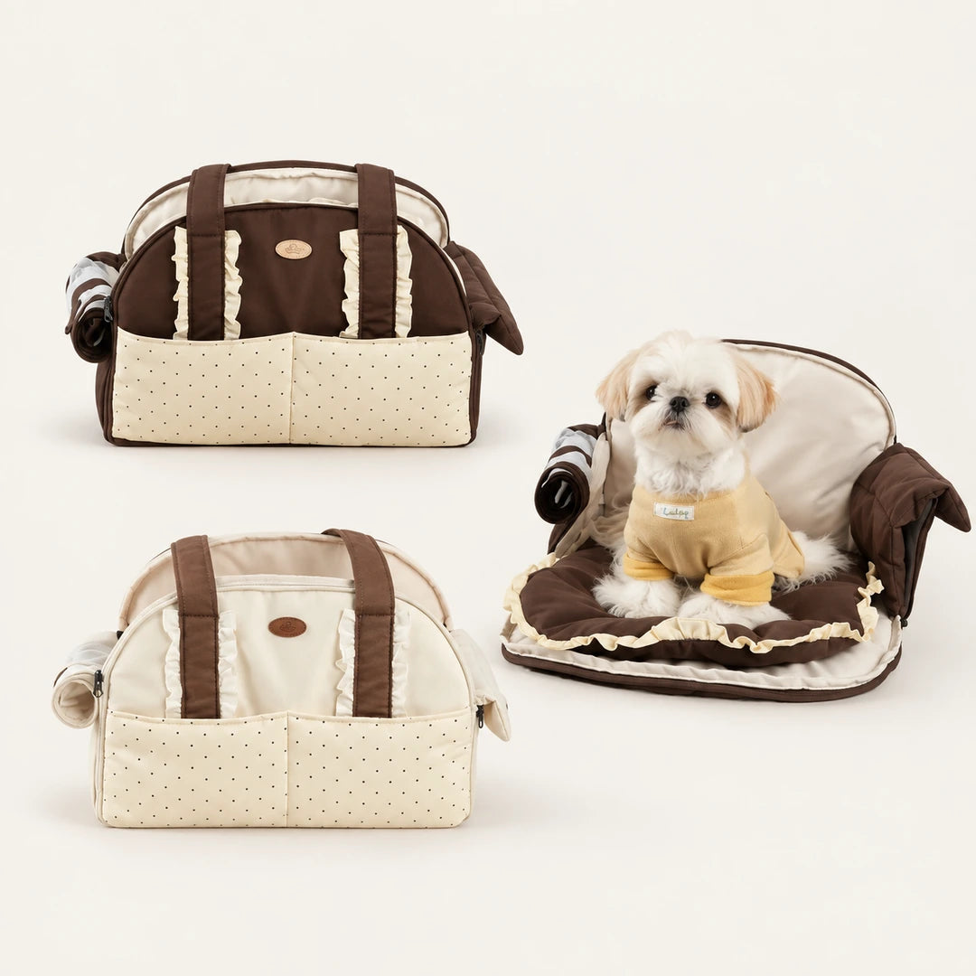 Cozy Foldout Pet Tote Carrier