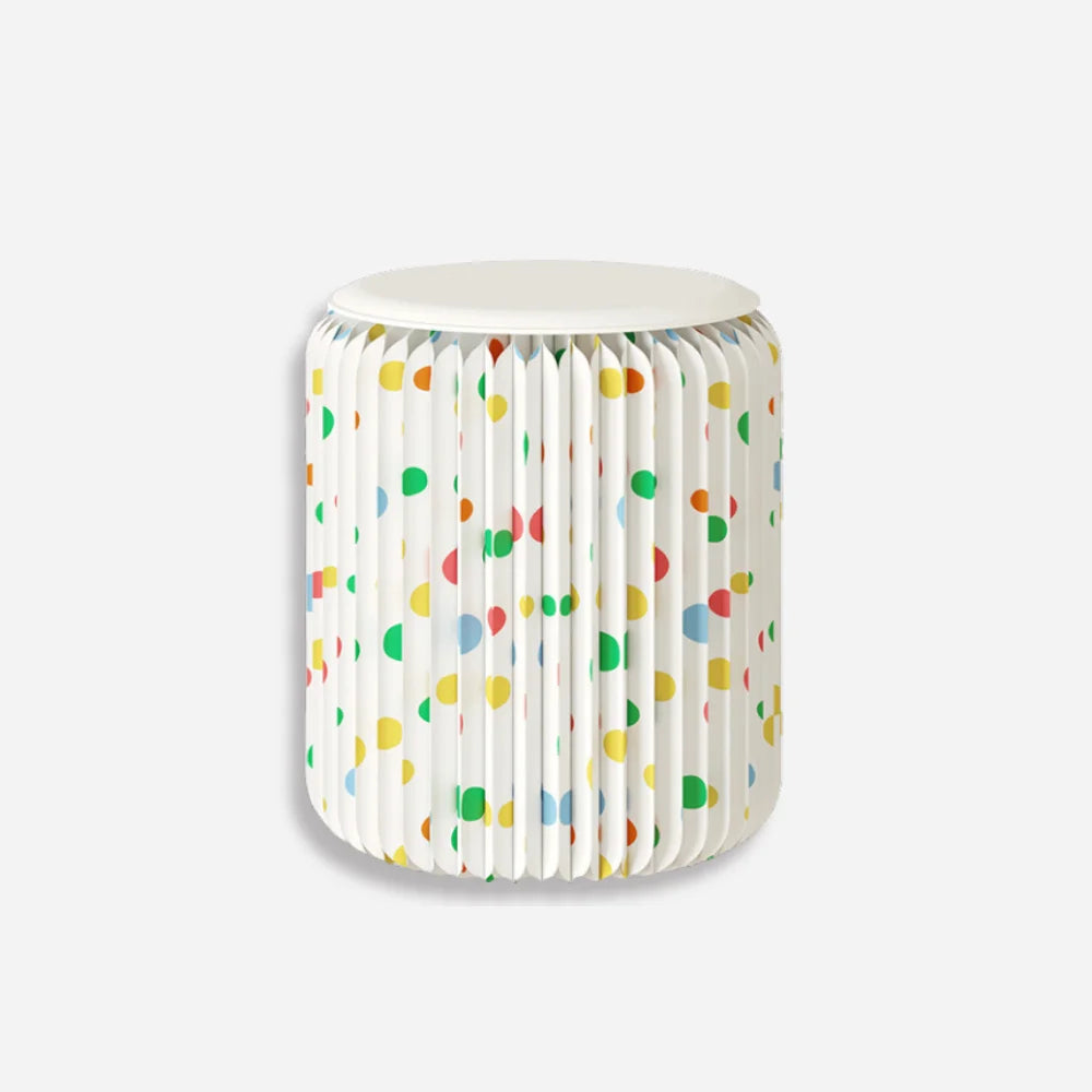 Eco Paper Folding Stool - Polka Dot
