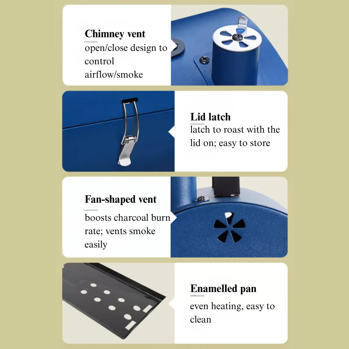 Portable Charcoal BBQ Drum Grill - Dual Side (Max)