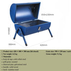 Portable Charcoal BBQ Drum Grill - Dual Side (Max)