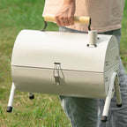 Portable Charcoal BBQ Drum Grill - Dual Side