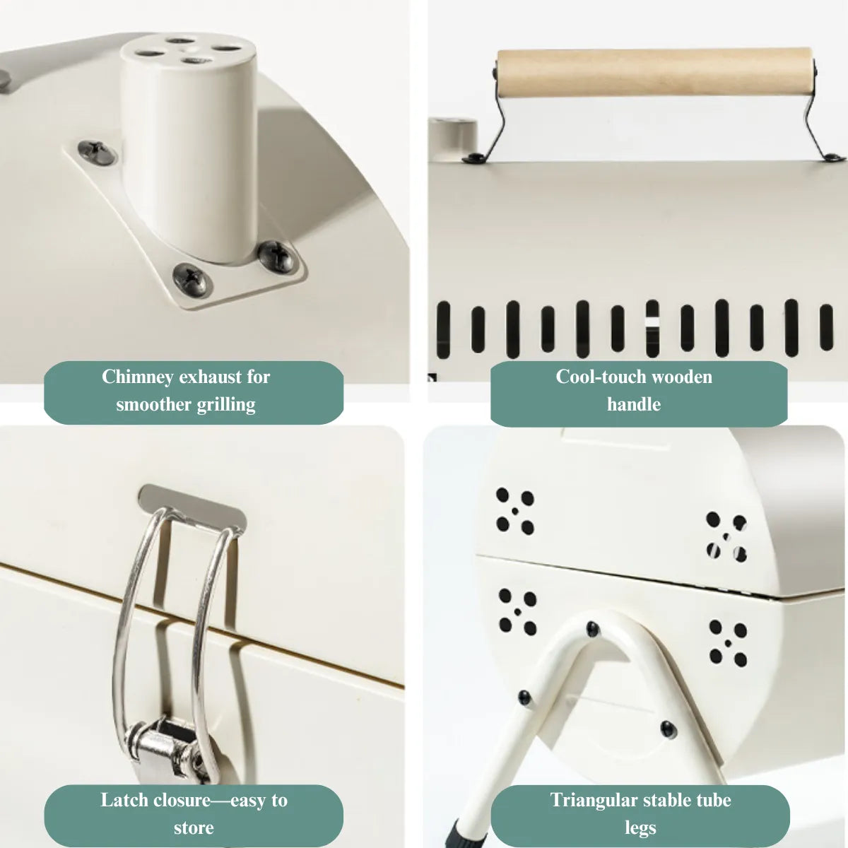 Portable Charcoal BBQ Drum Grill - Dual Side