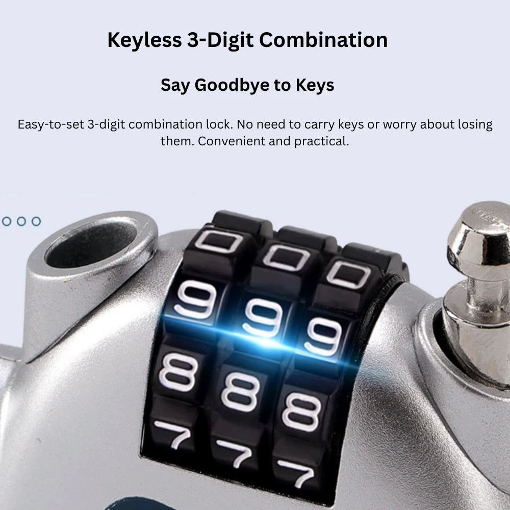 Portable Retractable Bicycle Lock for Everything