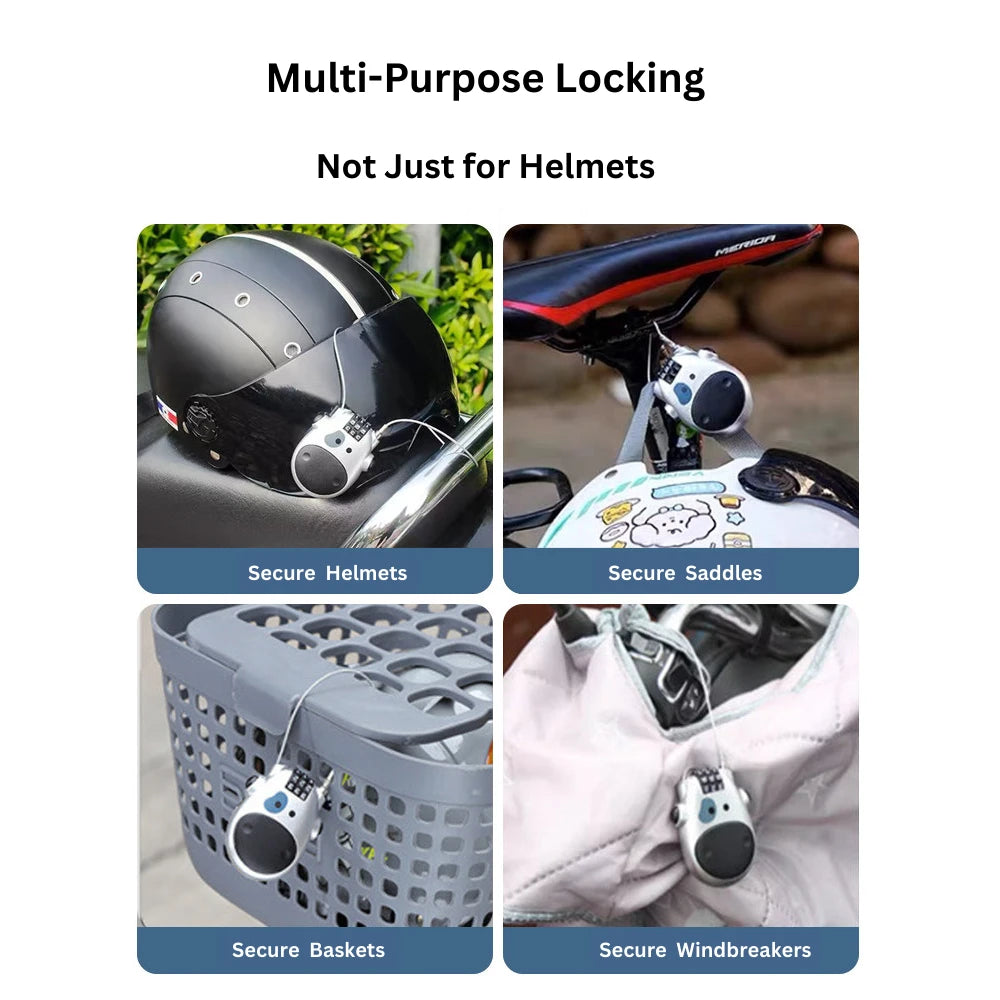Portable Retractable Bicycle Lock for Everything