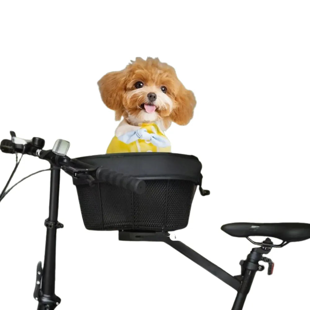Stable Center Mounted Puppy Bike Carrier For Most Bicycles