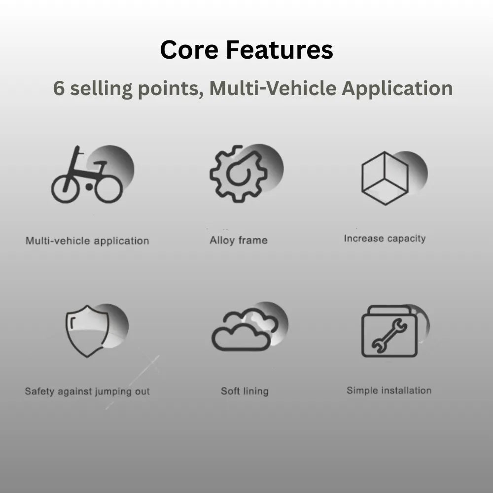 Stable Center Mounted Puppy Bike Carrier For Most Bicycles