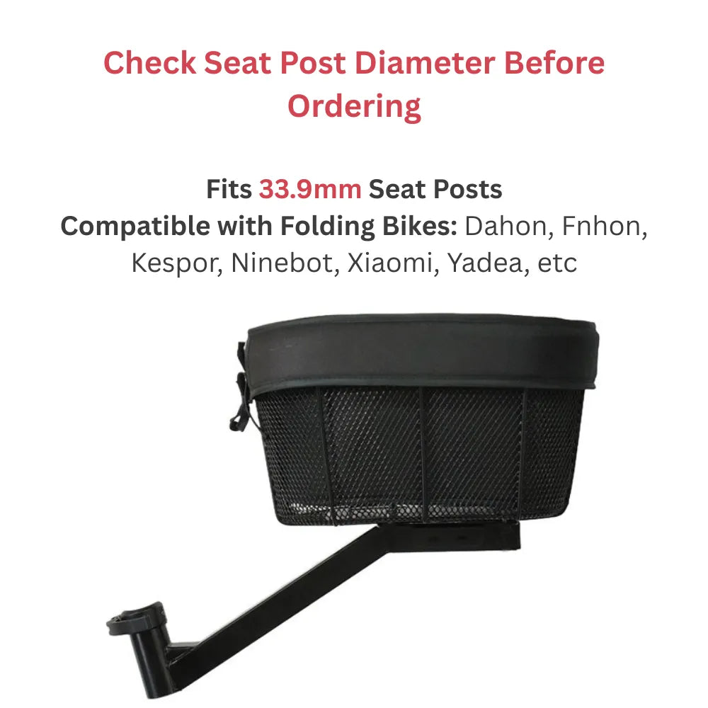 Stable Center Mounted Puppy Bike Carrier For Most Bicycles