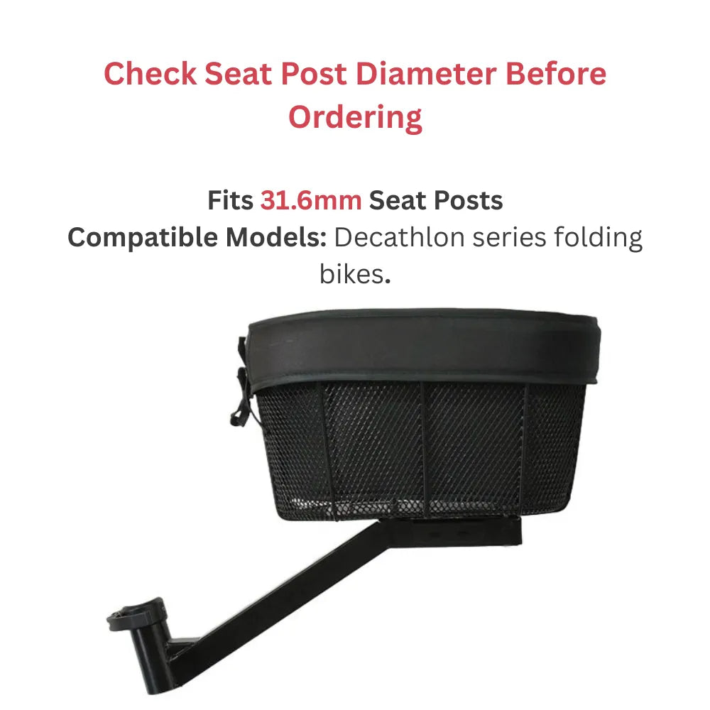 Stable Center Mounted Puppy Bike Carrier For Most Bicycles