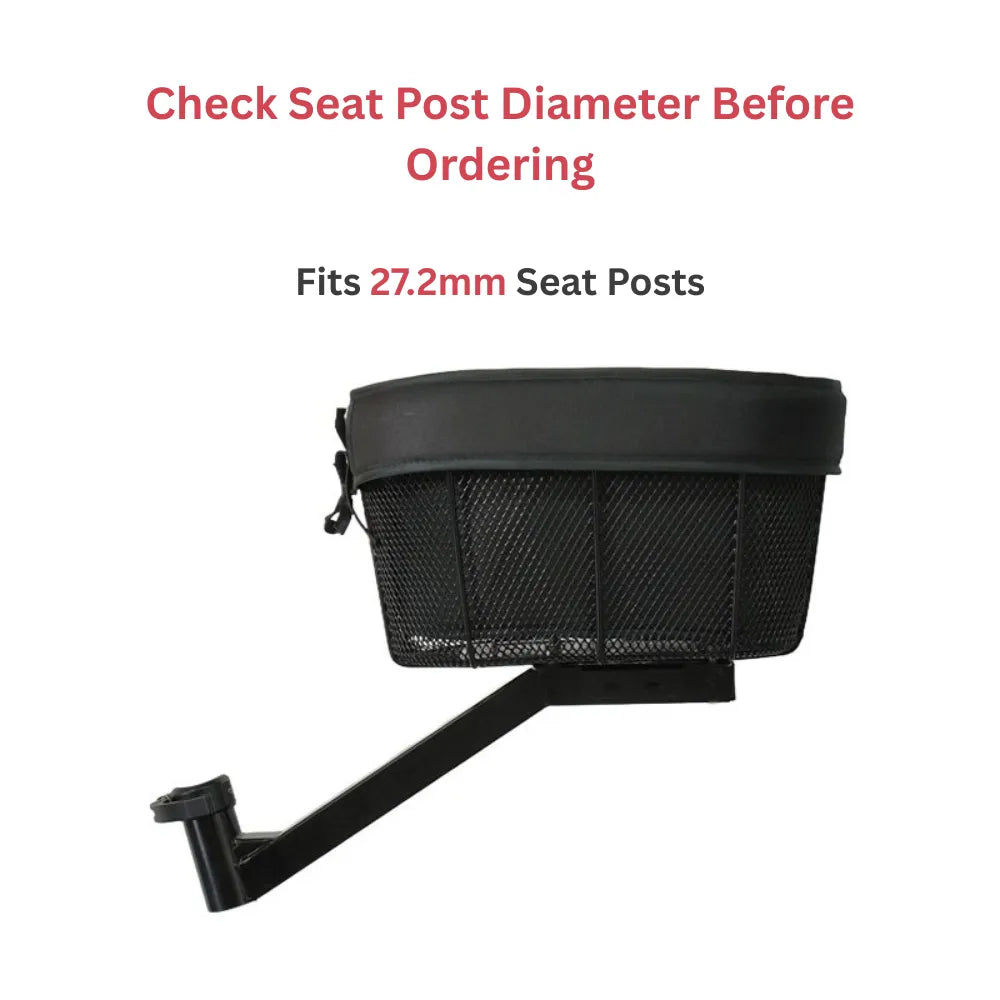 Stable Center Mounted Puppy Bike Carrier For Most Bicycles