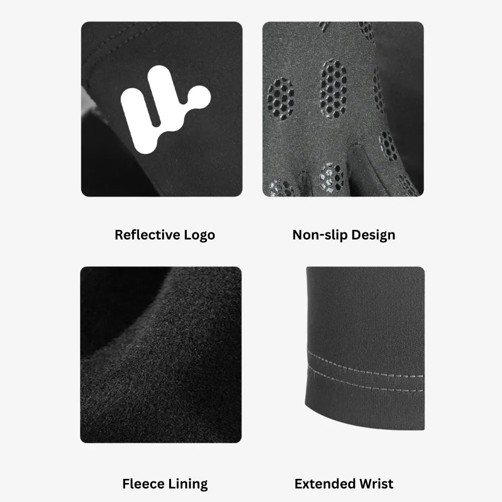 Thermal Winter Cycling Bike Gloves Windproof Touchscreen Sport