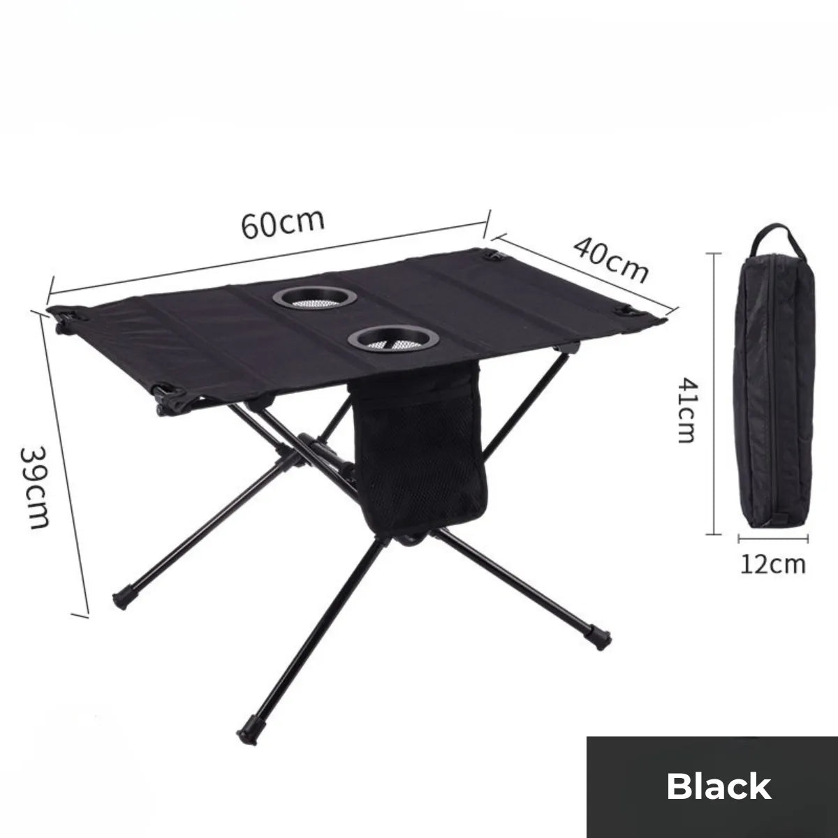 Ultralight Camp Table Foldable with Cup Holder