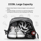 2-in-1 Waterproof Convertible Bike Pannier Backpack