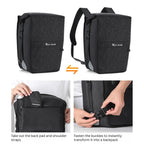 2-in-1 Waterproof Convertible Bike Pannier Backpack