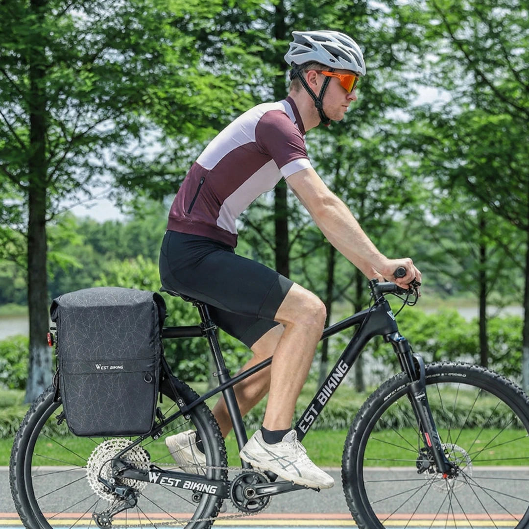 2-in-1 Waterproof Convertible Bike Pannier Backpack