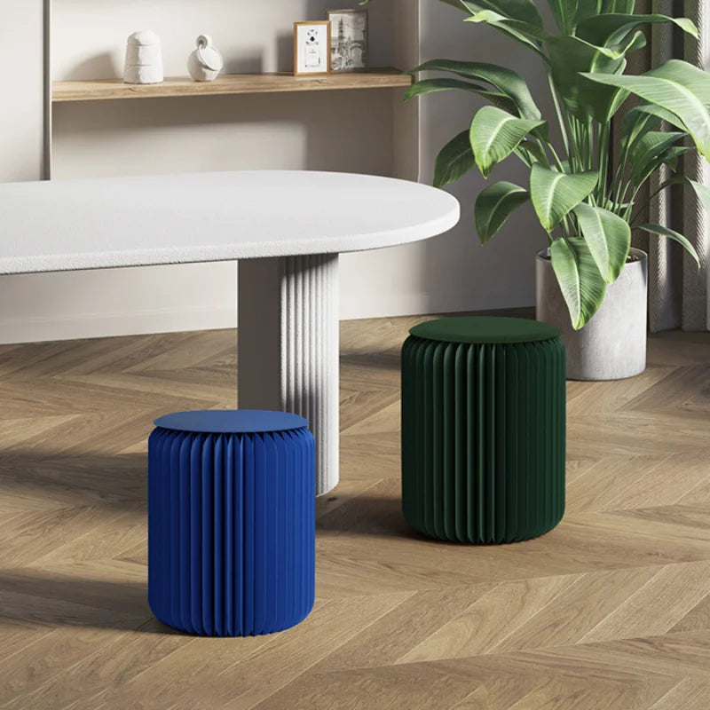 Eco Paper Folding Stool - Dark Blue