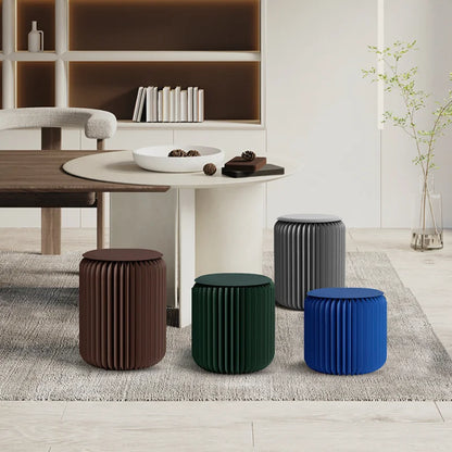 Space-Saving Grey Stool