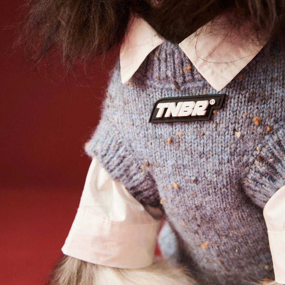 Blue Speckle Sweater Vest