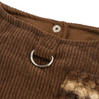 Brown Corduroy Dog Vest
