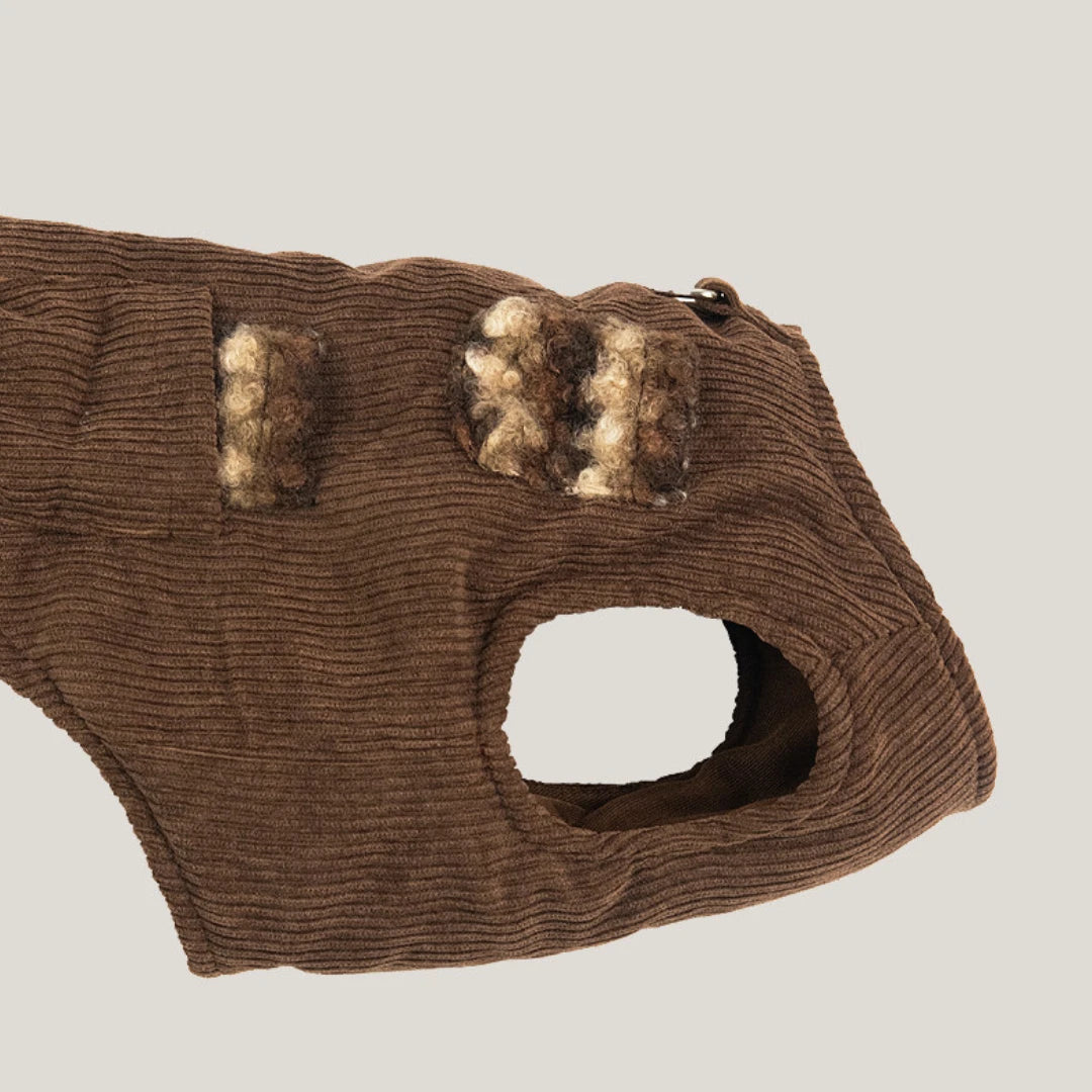 Brown Corduroy Dog Vest