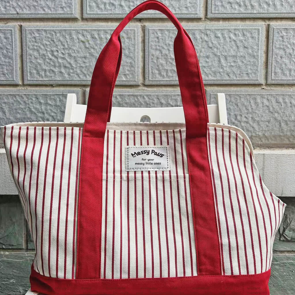 Everyday Stripe Canvas Pet Tote Carrier