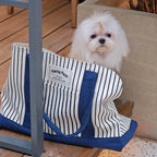Everyday Stripe Canvas Pet Tote Carrier