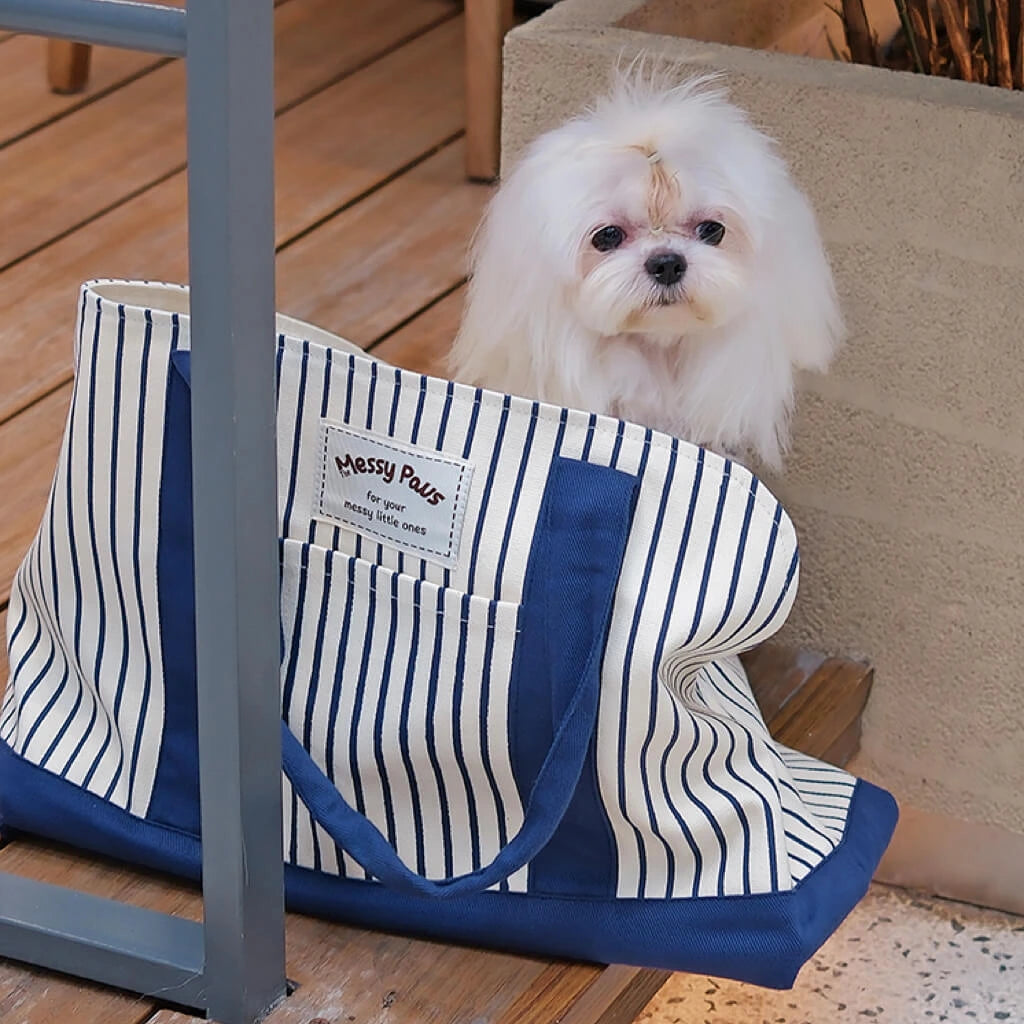 Everyday Stripe Canvas Pet Tote Carrier