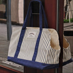 Everyday Stripe Canvas Pet Tote Carrier