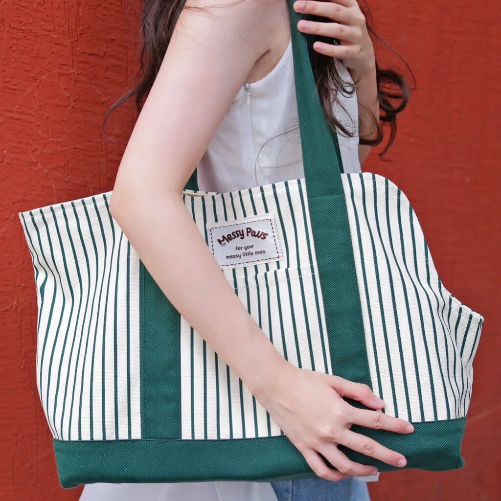Everyday Stripe Canvas Pet Tote Carrier