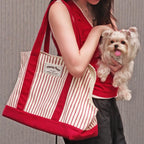 Everyday Stripe Canvas Pet Tote Carrier