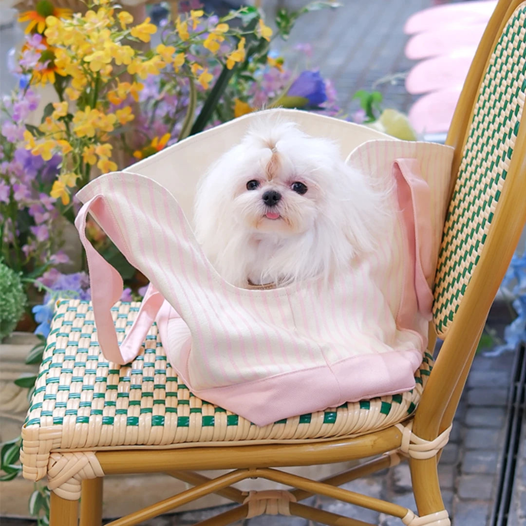 Everyday Stripe Canvas Pet Tote Carrier