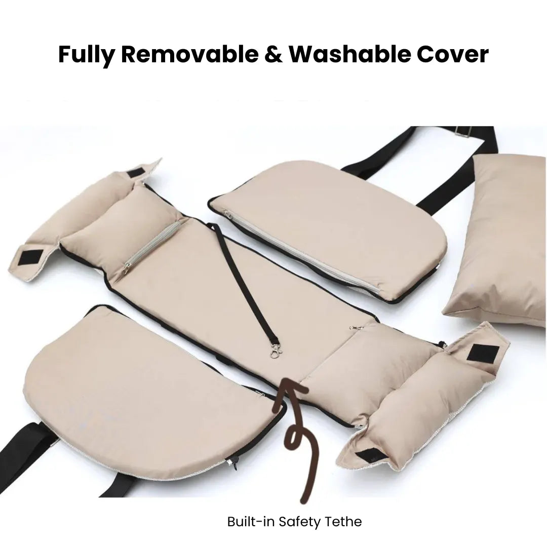 Side-by-Side Console Pet Car Seat