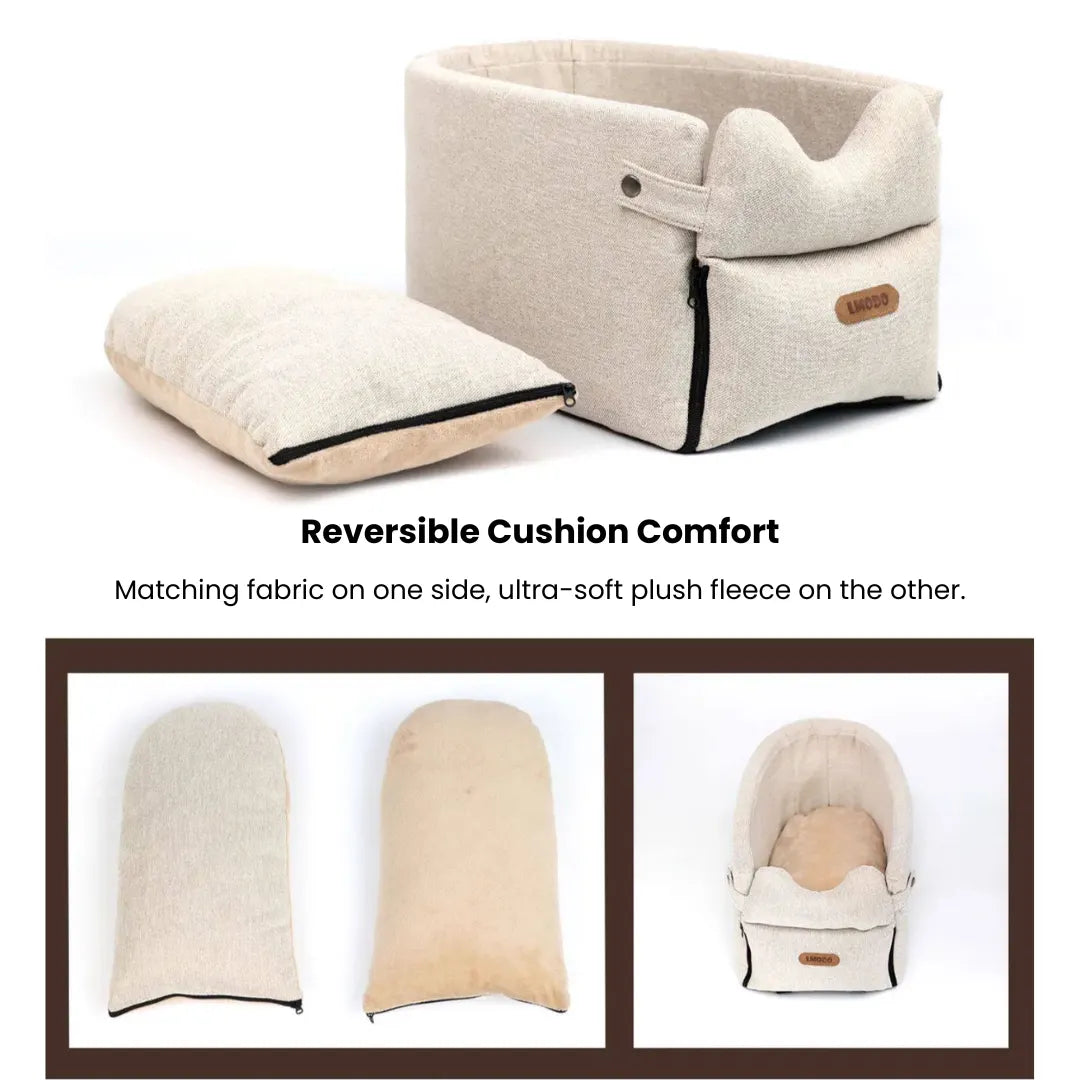 Soft Ride Console Pet Car Seat