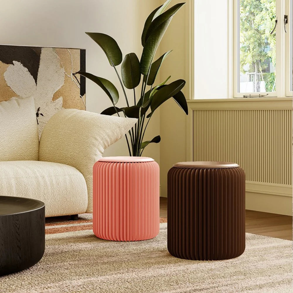 Eco Paper Folding Stool - Pink