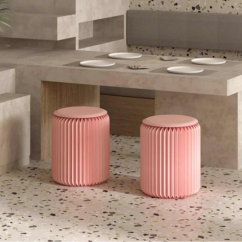 Pink Vanity Stool