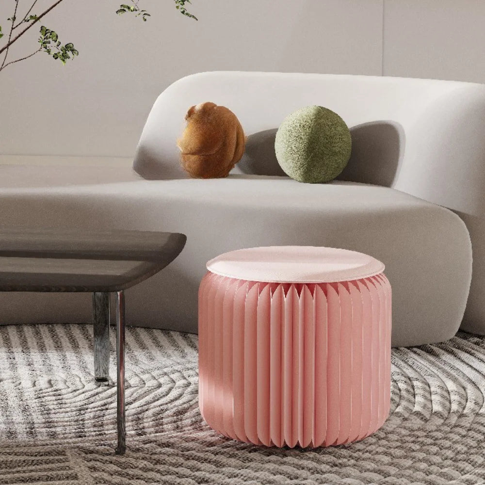 Pink Vanity Stool