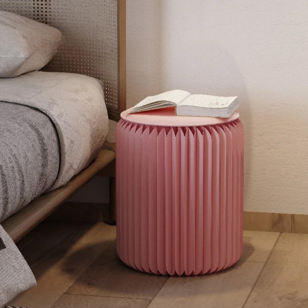 Eco Paper Folding Stool - Pink
