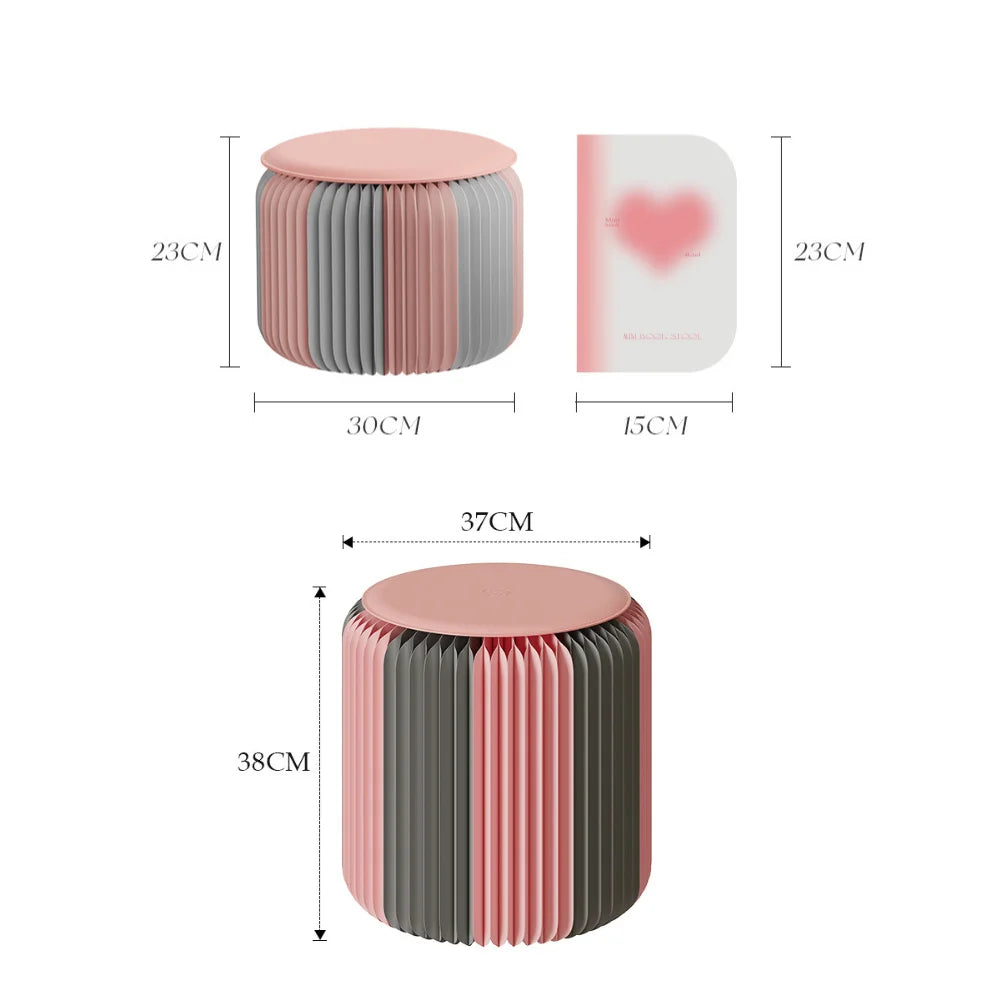 Grey-Pink Stool Fold