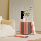 Eco Paper Folding Stool - Grey / Pink