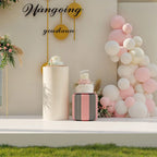 Eco Paper Folding Stool - Grey / Pink