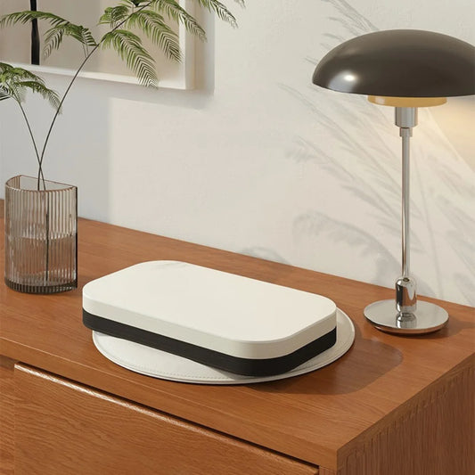 Black-White Vanity Stool