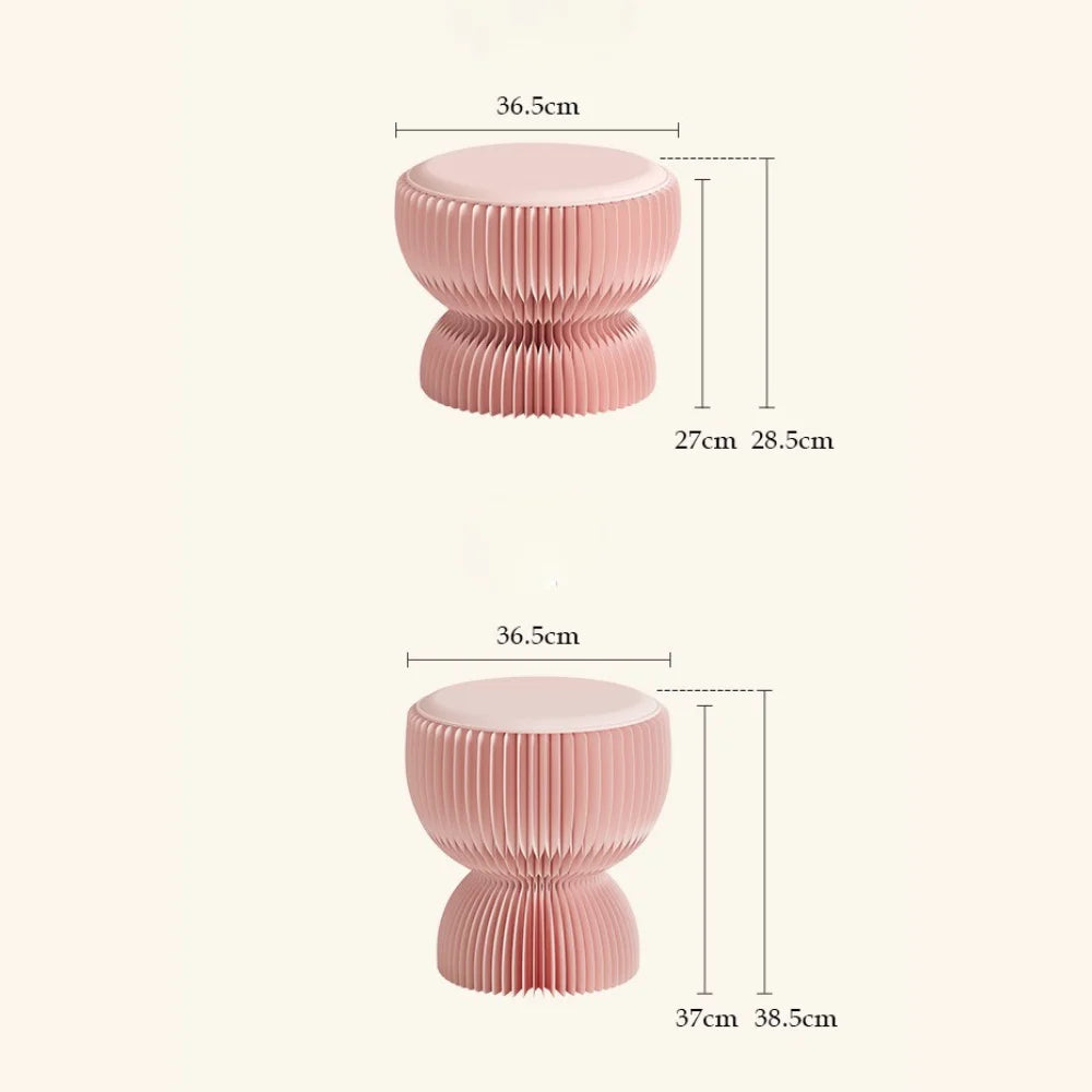 Eco Paper Folding Stool - Pink Lotus