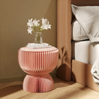 Eco Paper Folding Stool - Pink Lotus