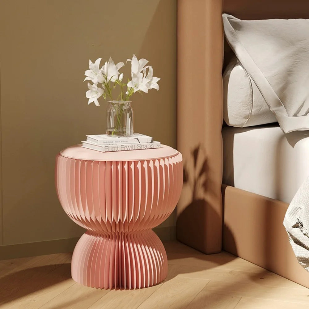 Pink Lotus Makeup Stool