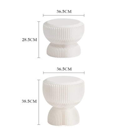 White Lotus Piano Stool