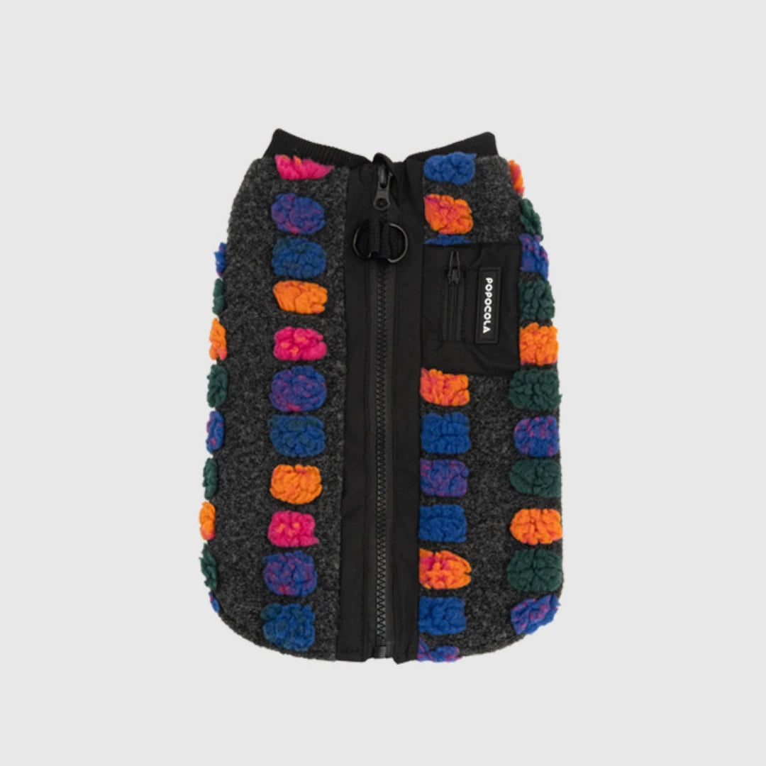 Color Dot Fleece Vest