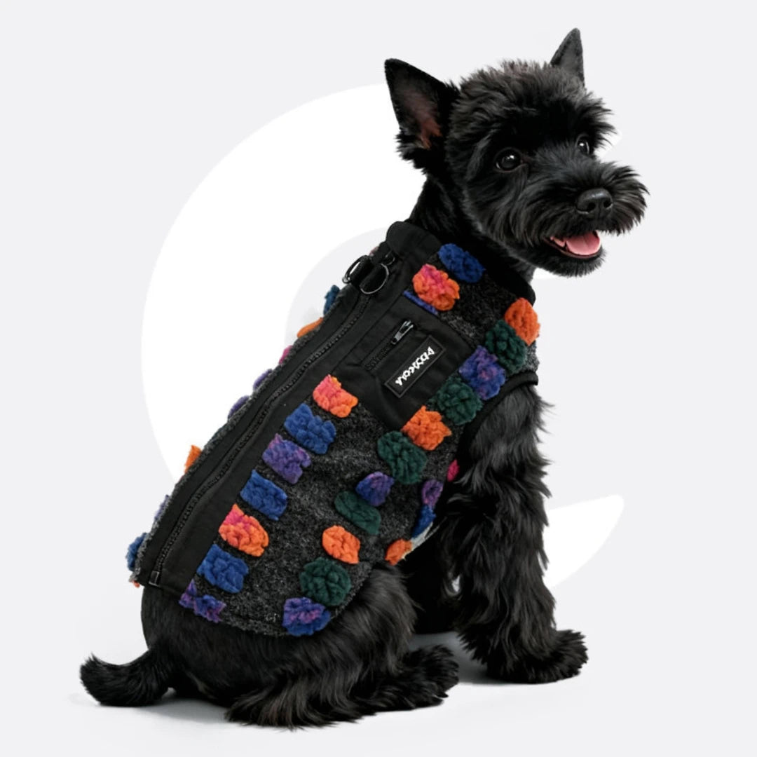 Color Dot Fleece Vest