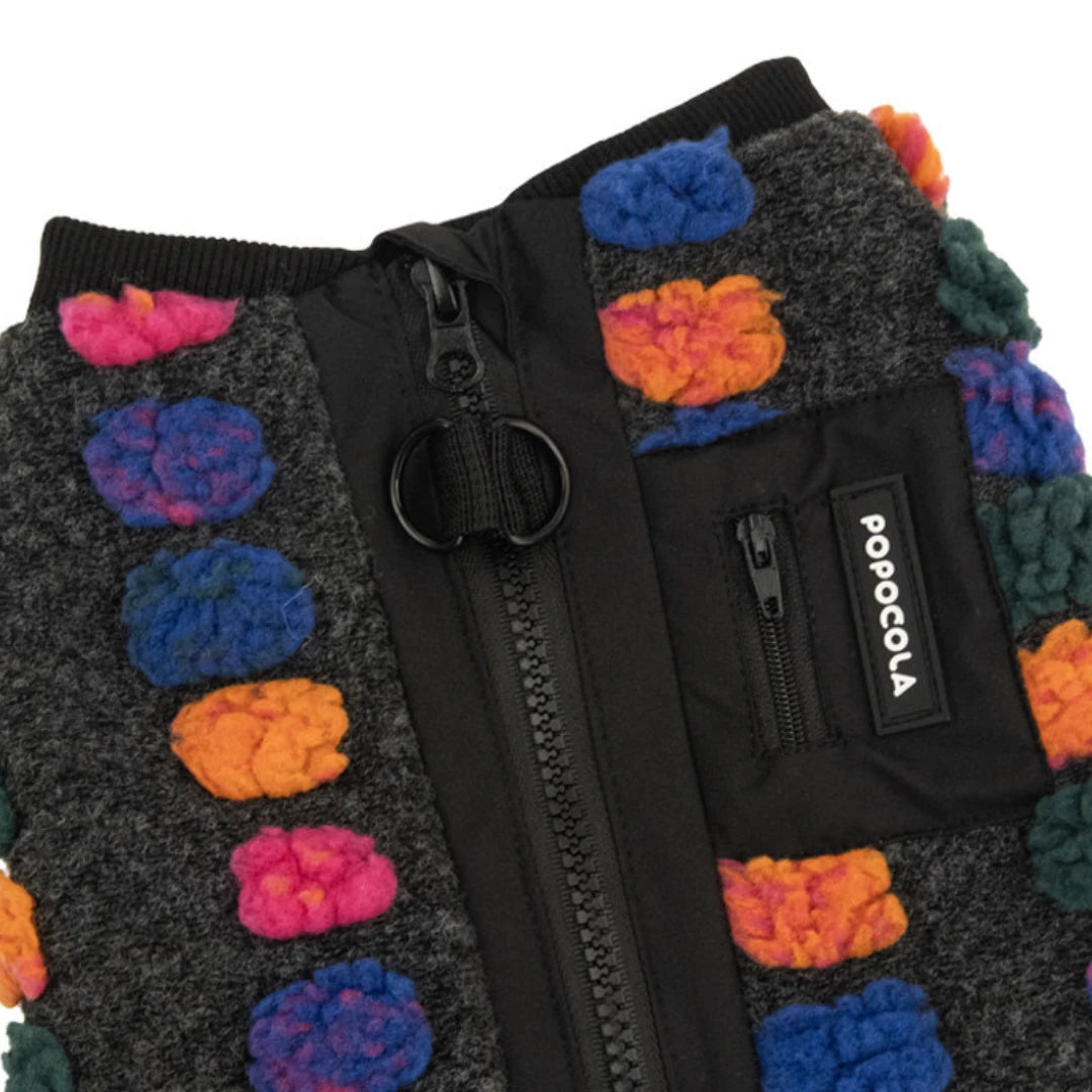Color Dot Fleece Vest