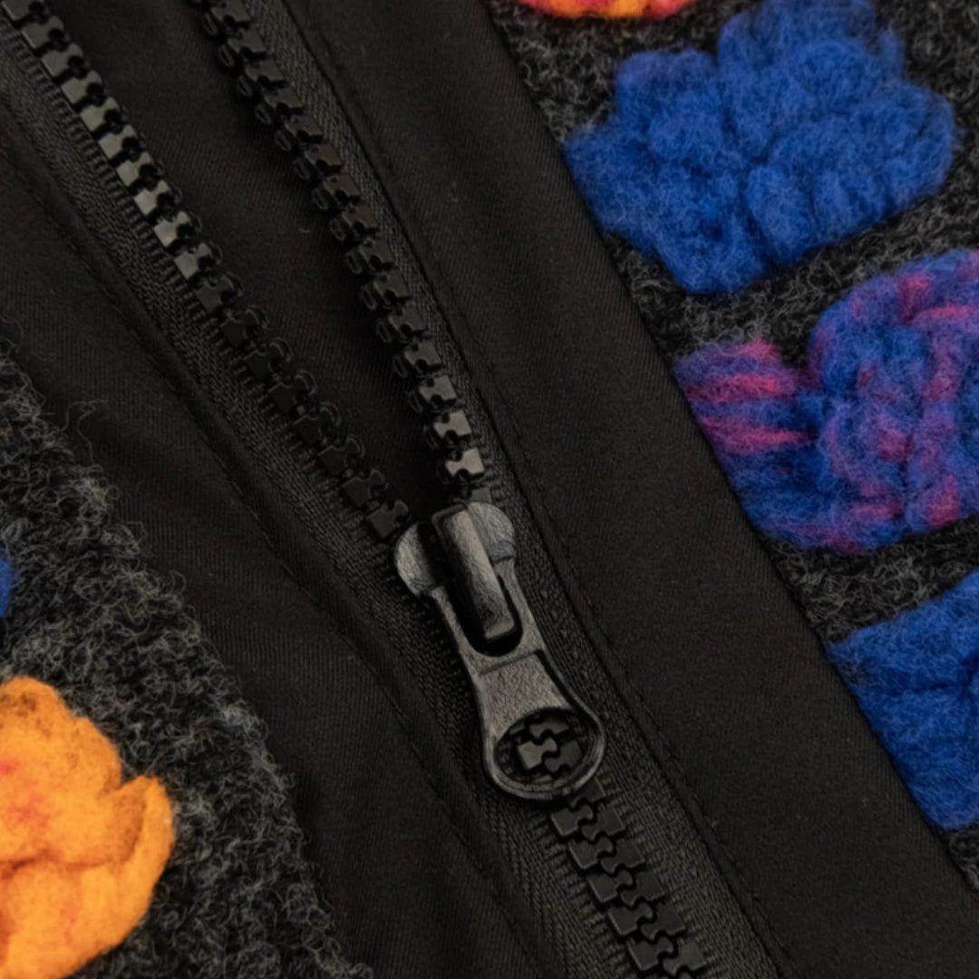 Color Dot Fleece Vest